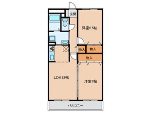 エルロード住吉７号館の物件間取画像